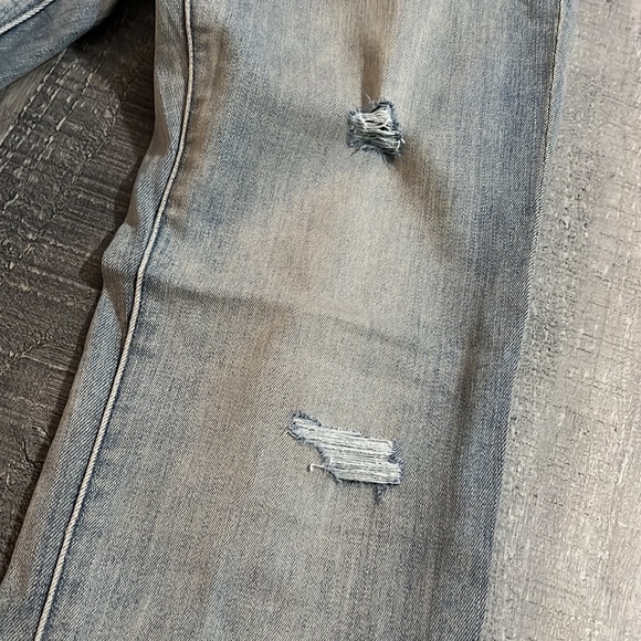 NWT Skinny Bootcut Vintage Wash Hyper Stretch Jeans Distressed Ripped 26x30 - Picture 6 of 7